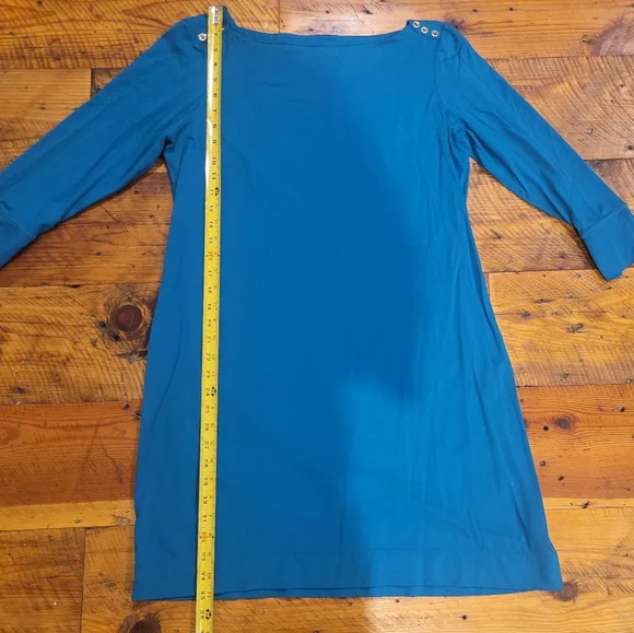 Teal Lilly Pulitzer Dress with Button Accents - Picture 4 of 8